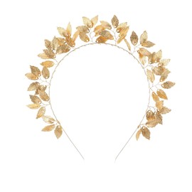 Gold Leaf Headband, Fashionable Gold Leaf Headband, Roman Leaf Crown Gold Leaf Headband, Girls Greek Gold Leaf Headband, Bridal Headband Suitable for Wedding, Fashion Show