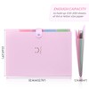 SKYDUE 5 Pockets Expanding File Folder, File Folders, Cute Accordion