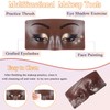 Silicone Makeup Practice Board - Face & Eyes Mannequin for