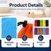 Squliicayy 10Pcs Mesh Drawstring Bags 35 x 40 cm