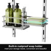 Orimade Over The Door Shower Caddy Adjustable 5 Tier Silver