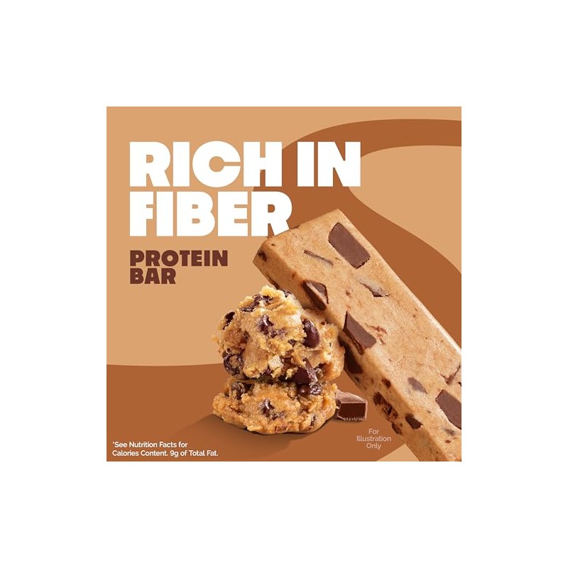 Quest Nutrition Chocolate Chip Cookie Dough Protein Bars, High Protein,