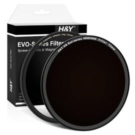 H&Y 72mm ND Filter IRND1000 ND Filter Neutral Density Filter 10 Stops Camera Lens ND Filter Screw In and Magnetic Lens Filter 2 In 1 with Magnetic Adapter Ring, EVO Series