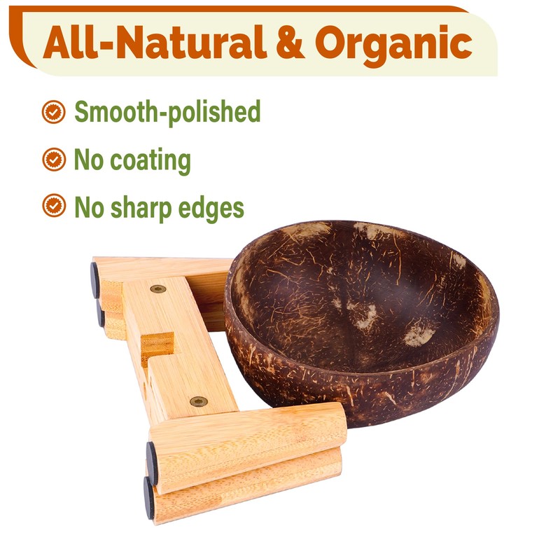 Dog Bowl for Cats and Small Dogs - All-Natural, Polished