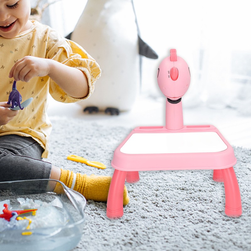 Drawing Projector Table Cute Dinosaur Design Bright Colors Detachable Smart