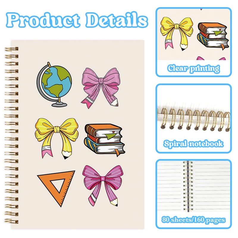 Anycarf Back to School Notebook for Teacher Student First Day