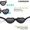 COASION Baby's First Sunglasses with Strap, Unbreakable Polarized Newborn Infant