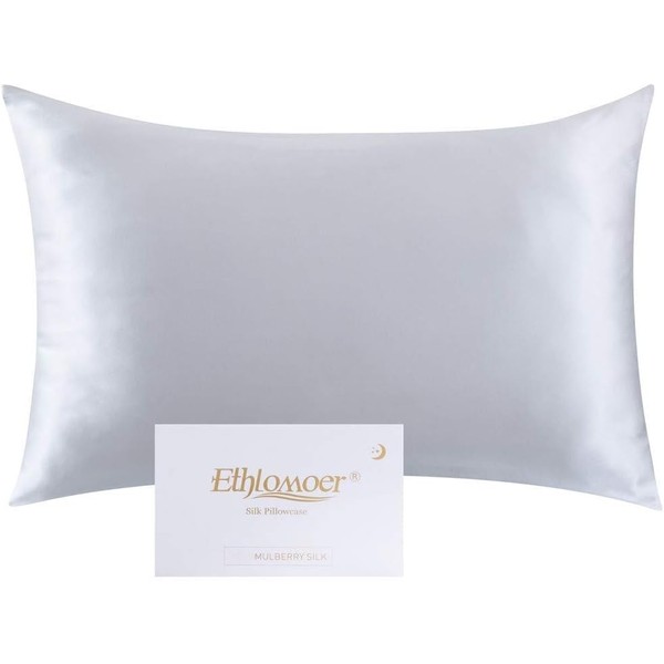 Ethlomoer 1 x 100% Natural Pure Silk Pillow Case for