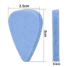 Trimming Shop Guitar Picks Electric Acoustic Bass Guitar Felt Plectrums Ukelele Instruments Medium/Heavy Gauges Jazz Play, 3mm Thick, 10pcs, Assorted Colours
