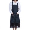 Denim Apron Baker Kitchen Restaurant Coffee Work Uniform with Front
