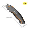 XW Dual-system Safety Utility Knife with Auto-retractable & 3-position Retractable,
