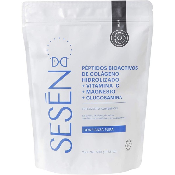 SESĒN Colágeno Hidrolizado en polvo + Vitamina C + Magnesio+