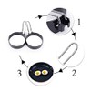 Aeyistry 2 Pcs Round Egg Cooker Rings,Stainless Steel Non Stick