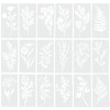 18 Sets Wildflower Stencils, Plant Flowers Stencils Mixed Media Art