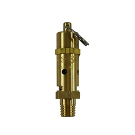 Kingston 1/4” NPT Brass Hard Seat Industrial Pressure Relief Valve, Made In The USA. (125 PSI / 163 SCFM)