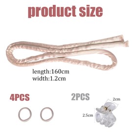 JINJUMEI 2 Stück Lockenwickler Über Nacht, Heizloses kleines Lockenstangen Stangen Stirnband, keine Hitze Locken zum Schlafen, Dünnes Locken Stirnband für Langes Haar und Kurzes Haar