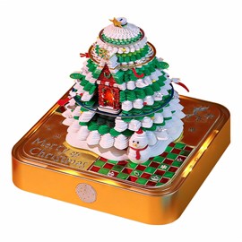 3D Calendar, 2026 3D Tear-off Pad, Desk Calendar, Notepad with Light, 3D Memo Pad, Paper Castle, Art, Creative Paper Sculpture, Gift, Table Decoration