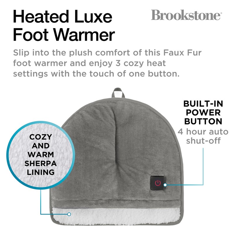 Brookstone Brookstone Electric Foot Warmer | Ultimate Relaxation with 4