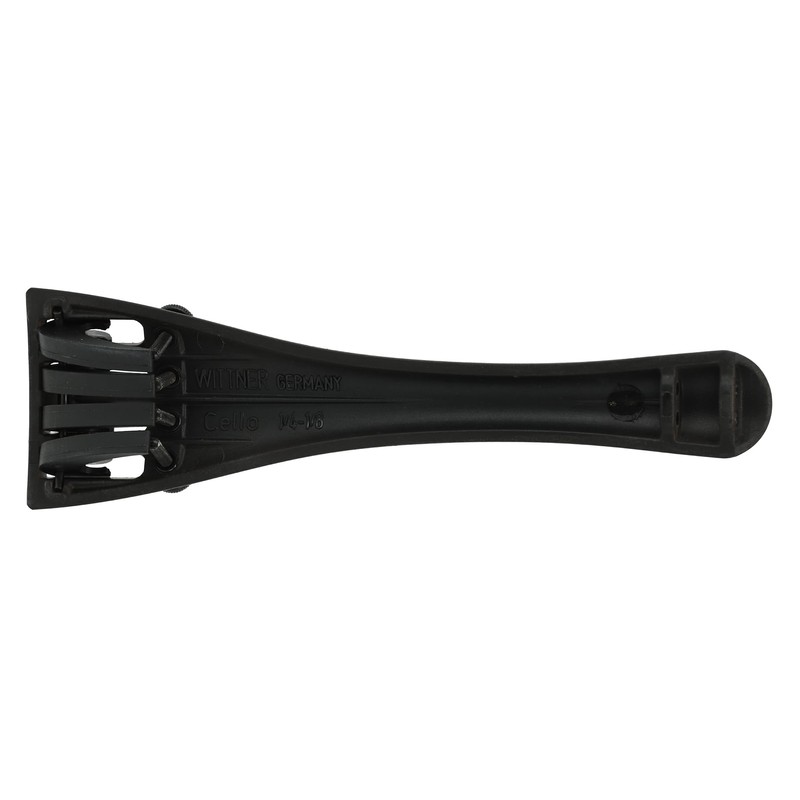Wittner Cello Tailpiece Standard 1/4-1/8 Hi-Tech Plastic with 4 Fine
