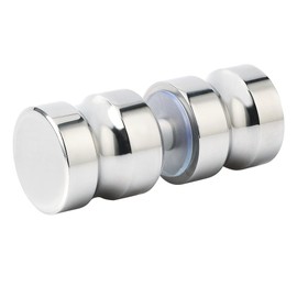 Sayayo Solid Shower Screen Round Handle Bathroom Glass Door Pull Knob Handle Door Knob, Stainless Steel Polished Finished, CL5000