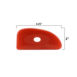 Creative Hobbies - Cerámica de silicona suave roja - Paquete de 2 | Herramienta de escultura de cerámica ultra suave para un acabado suave y eliminación de marcas de los dedos | Herramienta esencial