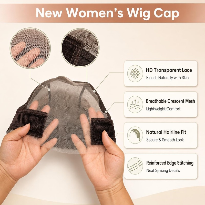 VITASHYNX 1 Pcs Wig Grip Cap for Glueless Wigs