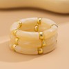 CXENSJH 3PCS Chunky Acrylic Bangle Bracelets for Women Stackable Resin