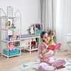 HYCFYJR Kids Reading Nook with Storage, Nursery Book Shelves and