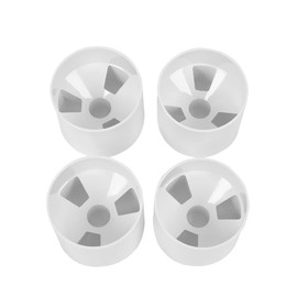 4pcs Golf Hole Cups for Practice Putting Chipping Green Backyard Yard | 4” Depth Fit USGA LPGA PGA Regulations | White Plastic ABS Outdoor Indoor Cup