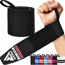 RDX Wrist Bandages Fitness Weight Training, Approved IPL USPA, 45 cm Gym Bandage Wrist Wraps Straps, Wrist Support Wrist Wraps Strength Training Weightlifting Accessories Men Women Lifting Straps