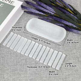 5.7'' Selenite Crystal Bowl with 15 Pcs Selenite Sticks, Charging Plate