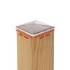 1 x Pyramid Post Cap 201 x 201 mm Stainless