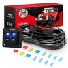 Nilight 16AWG LED Light Bar Wiring Harness Kit 12V On/Off