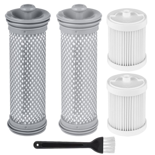 Replacement Filter kit Compatible with Tineco A10 A11 Hero Master Vacuums, Pure ONE S11 Cordless Vacuum Cleaner Accessories, 2 Pack Pre Filters & 2 Pack HEPA Filter