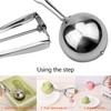 LCE Cream Scoop Set, Stainless Steel, 3 Pieces of Trigger