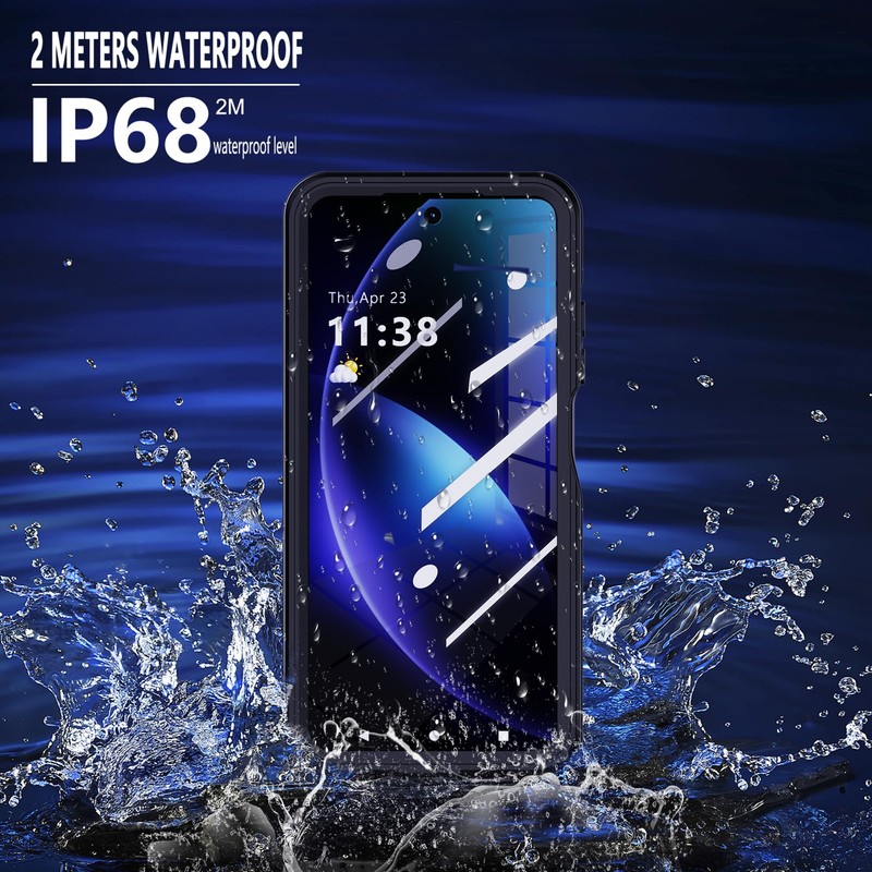 Makbstpect for Moto G 5G 2025 Case Waterproof, Built-in Screen
