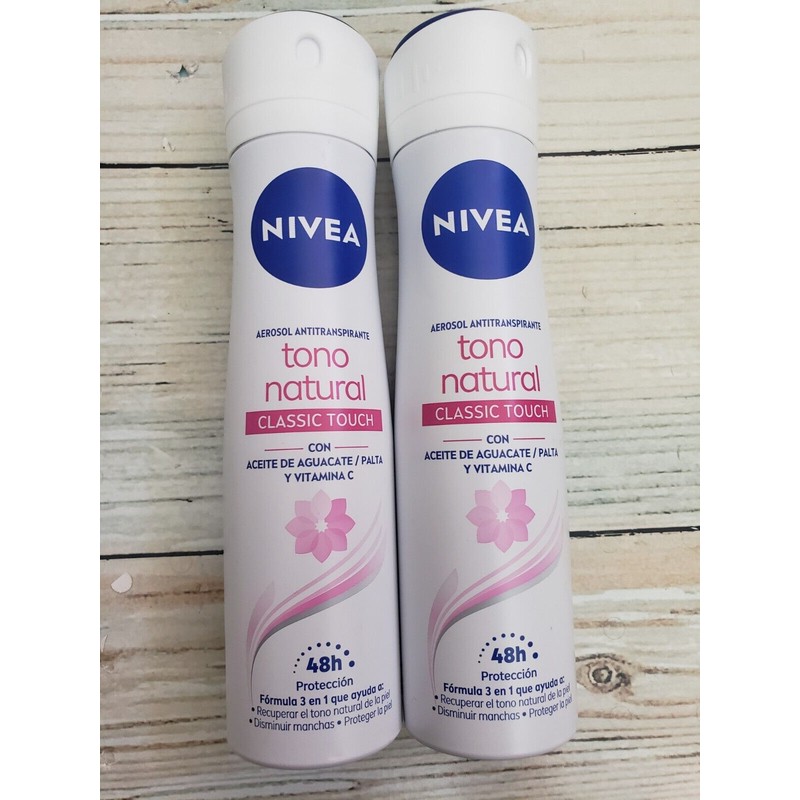 Nivea Aclarado Natural Classic Touch 150ml Spray Antitraspirant