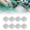 8Pcs Cooling Fins Aluminum Power Radiator Heat Sink Kit for