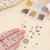 300 PCS Metal Crimp Covers, 3mm Jewelry Crimp Beads Half