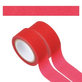 PATIKIL 2Roll Glitter Paper Washi Tape, Glitter Film Decorative Tape, Transparent Red