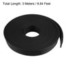 sourcing map Rubber Seal Rubber Strip Solid Rectangle 15mm Wide