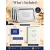 4 Pack America 250th Anniversary 1776-2026 Silver Serving Trays with