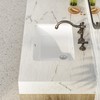 SmartSylva 21" Rectangular Undermount Bathroom Sink, Porcelain Ceramic Lavatory Vanity