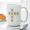 CafePress Scrabble Geek Nerd 15 Oz Ceramic Large Mug (207146368)