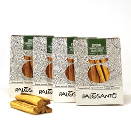 PALOSANTO - Palo Santo Sticks Especial - 20 Thick Palo Santo Sticks - Strong Aroma - Palo Santo Wood Wild Harvested & Sustainably Sourced in Perù - Natural Incense Stick for Rituals and Ceremonies