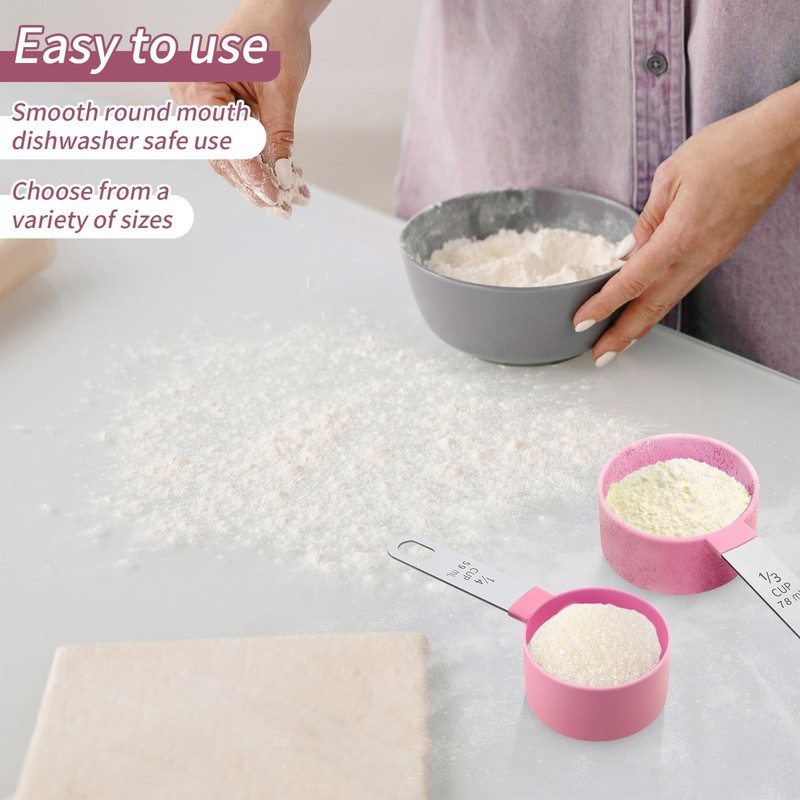 8-Piece Measuring Spoon Set, Cup Measuring Cup Set, Stainless Steel