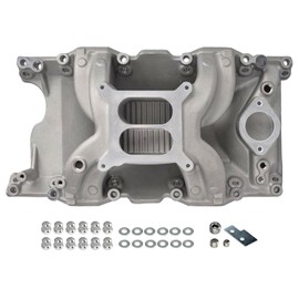 Flynsu 318 Intake Manifold Dual Plane Replacement for 1967-2003 Chrysler LA Magnum 318 340 360 5.2/5.9L Small Block Air Gap Intake Manifold 55026, 85026, DM-3812