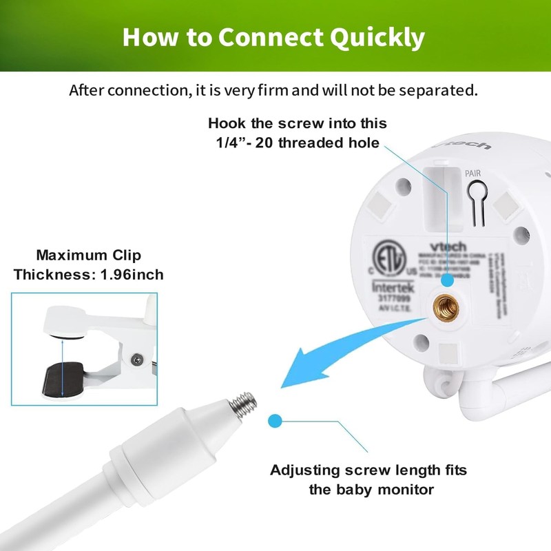 Flexible Mount for Security Cameras, Flexible Clamp Mount for TP-Link