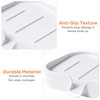 ​Kovenora 2 PCS Plastic Soap Dish with Drainage, Wall-Mounted and