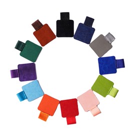 VONNST 10PCS Pen Loop Holder, Self-Adhesive Leather Pencil Holder for Notebooks Journals Planners Tablet for Case Leather Pencil Holder with Elastic Loop for Pen,12 Colors